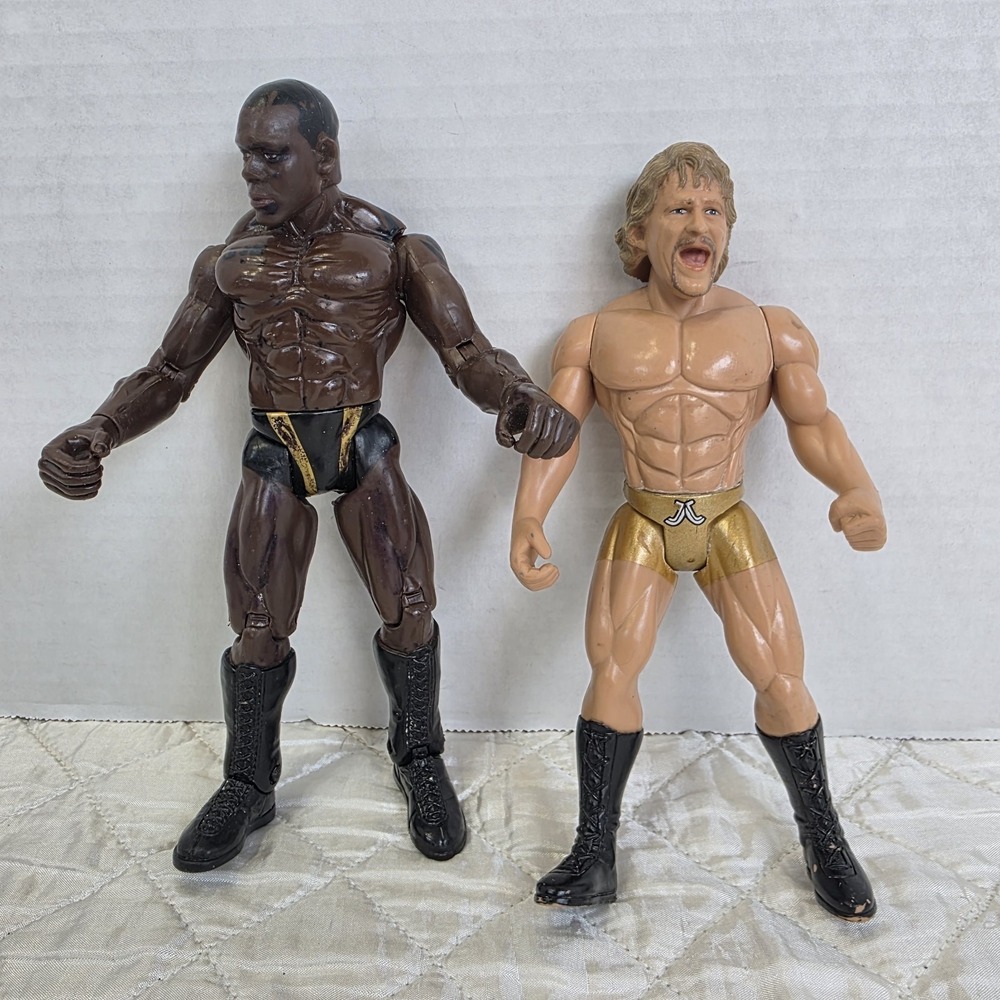 Lot Of 2  Wrestlers Jakks Pacific WWE Action Figures Orlando Jordan Jeff Jarrett